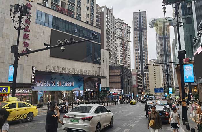 LED lamp pole screens, smart lamp poles